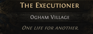 MMOJUGG Path of Exile 2 THE EXECUTIONER---ACT 1 Details View of Item Function and Use